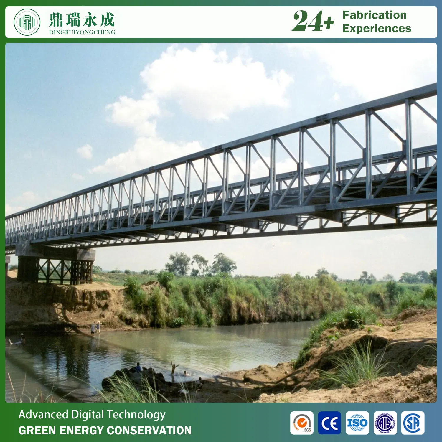 Stable, Safe and Environmental-Friendly Steel Bridge