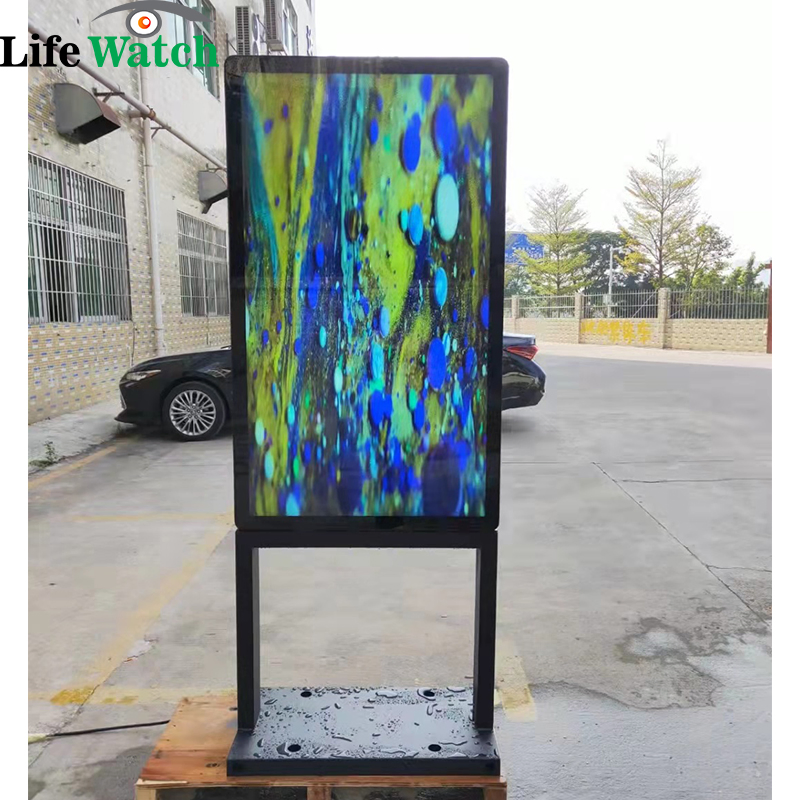32-Inch 43inch 55inch 2500 Nit Brightness IP66 Water-Proof Free Standing Outdoor LCD Kiosk Totem