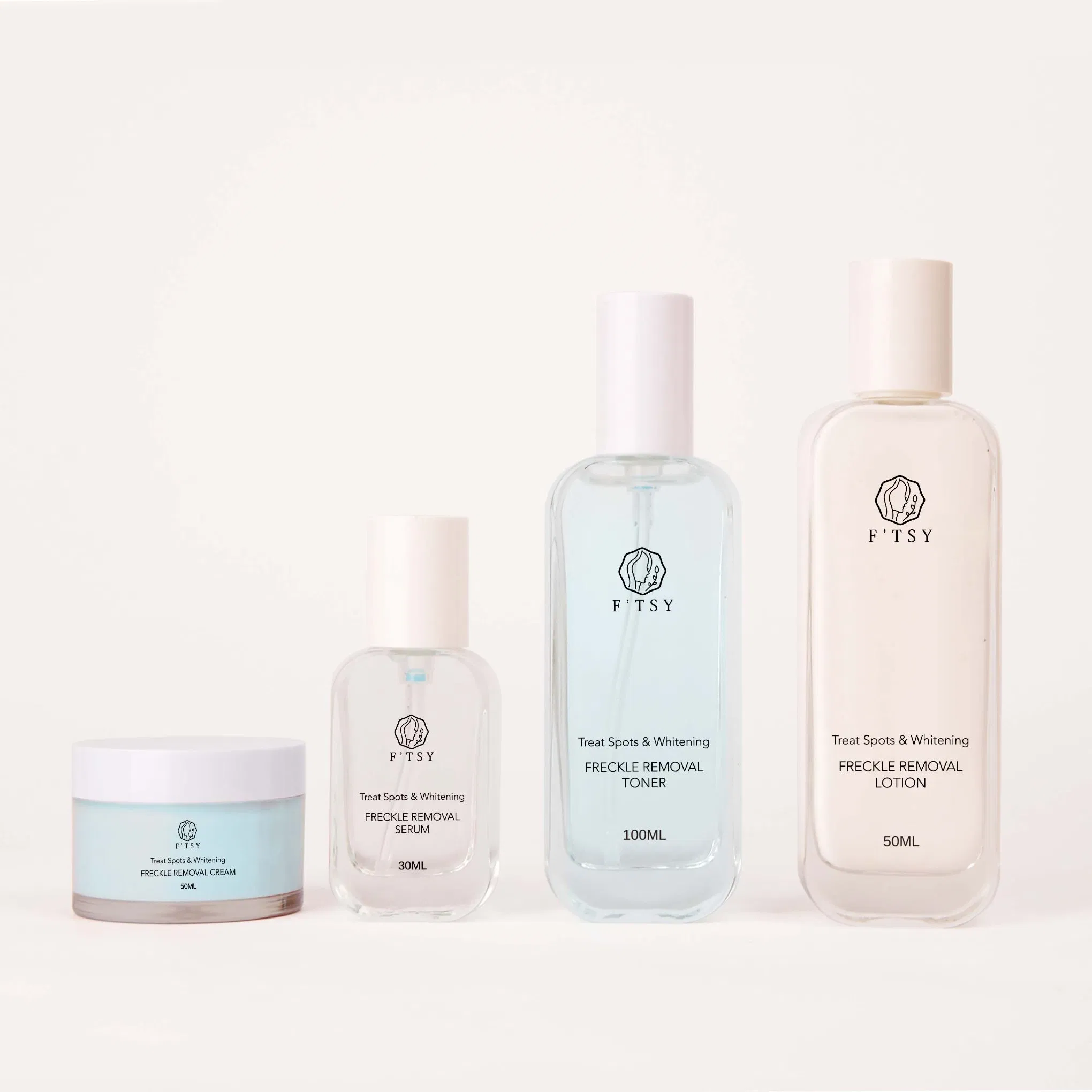 Private Label Freckle Removal Kit Natural Hydrating Moisturizing Skin Care Set