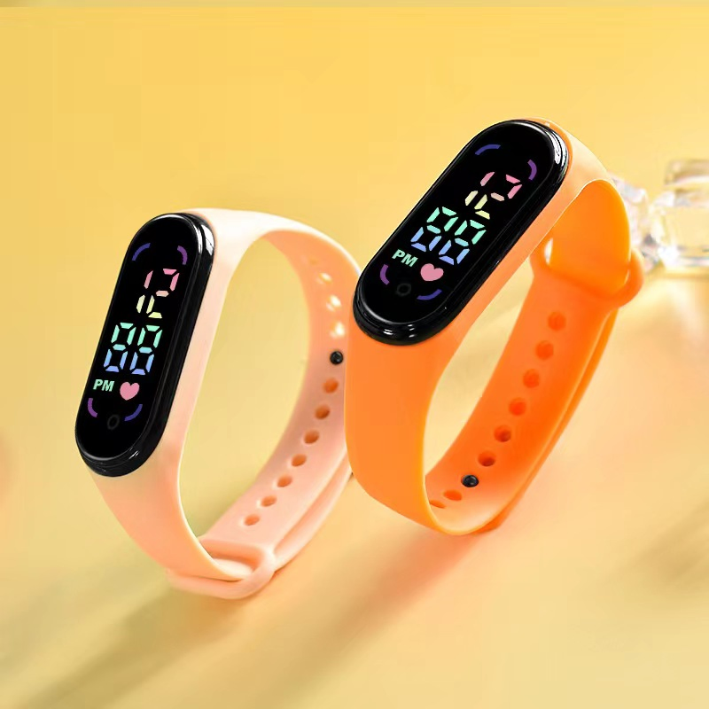 Cross-Border Fashion LED Digital Watch Color Screen Watch Couple Watch Luminous Watch