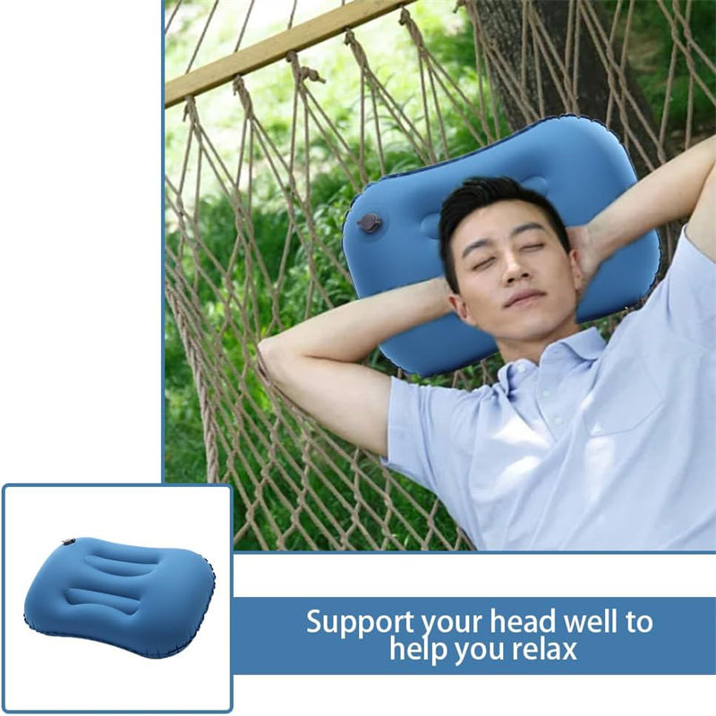 Fire Emergency Supplies Portable Durability Rectangle Inflatable Pillow Low Price Compressible Ergonomic Multipurpose Ultralight Air Pillows