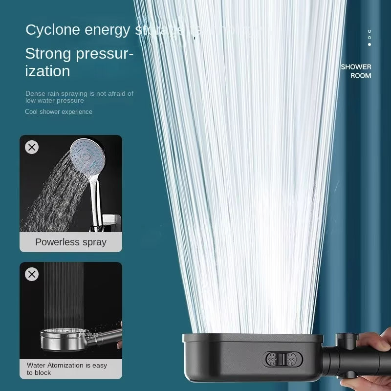 High Quality Supercharged Large Water Hot Selling with Filter for Bathroom Use with Diverter Spout Handheld Shower Head