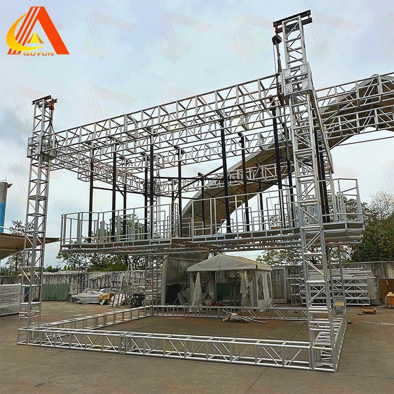 Spigot System Aluminum Truss Height Adjustable Stage Truss Integration