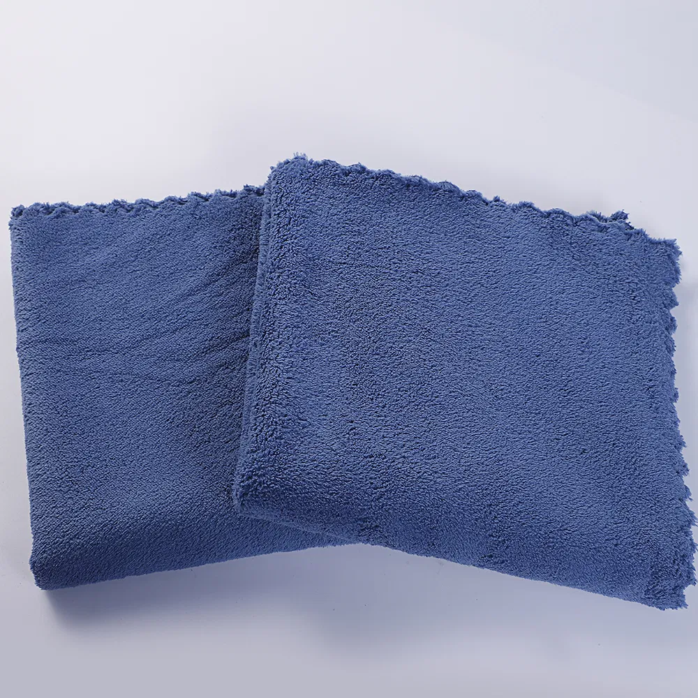 Custom 320GSM 400GSM 500GSM 600GSM Microfiber Plush Coral Velvet Cleaning Cloth