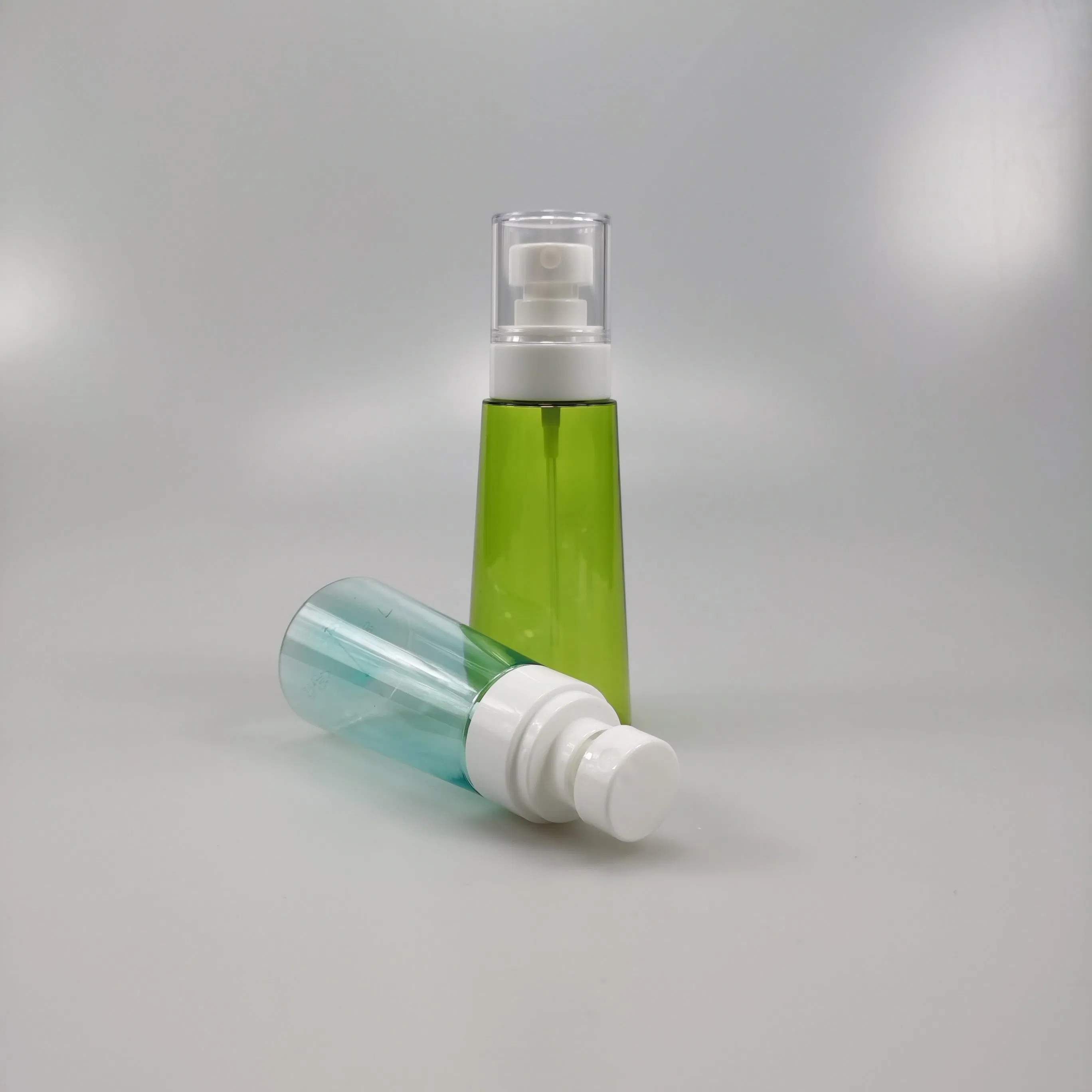 30ml 60ml 100ml PETG Transparent Clear Plastic Container Upg Perfume Bottle with Mist Sprayer & Pump for Travel and Hand Sanitizer