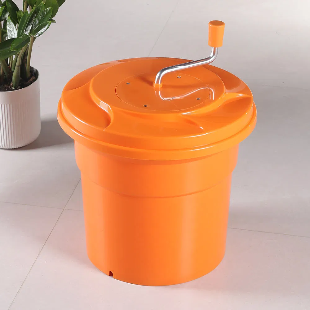 High-Efficiency Extra-Large Plastic Salad Spinner: Hand-Crank Veggie Dryer for Greens