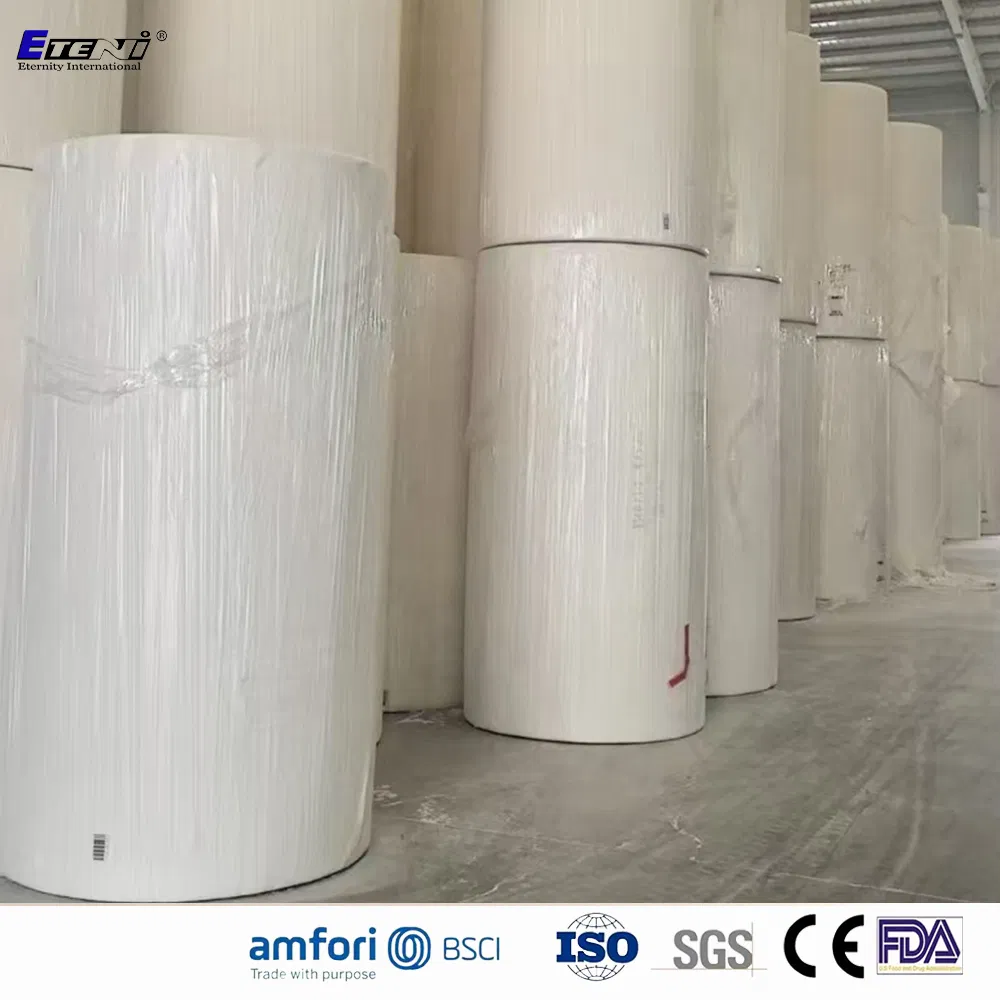 OEM Bamboo Pulp White and Unbleached Jumbo Roll Raw Material