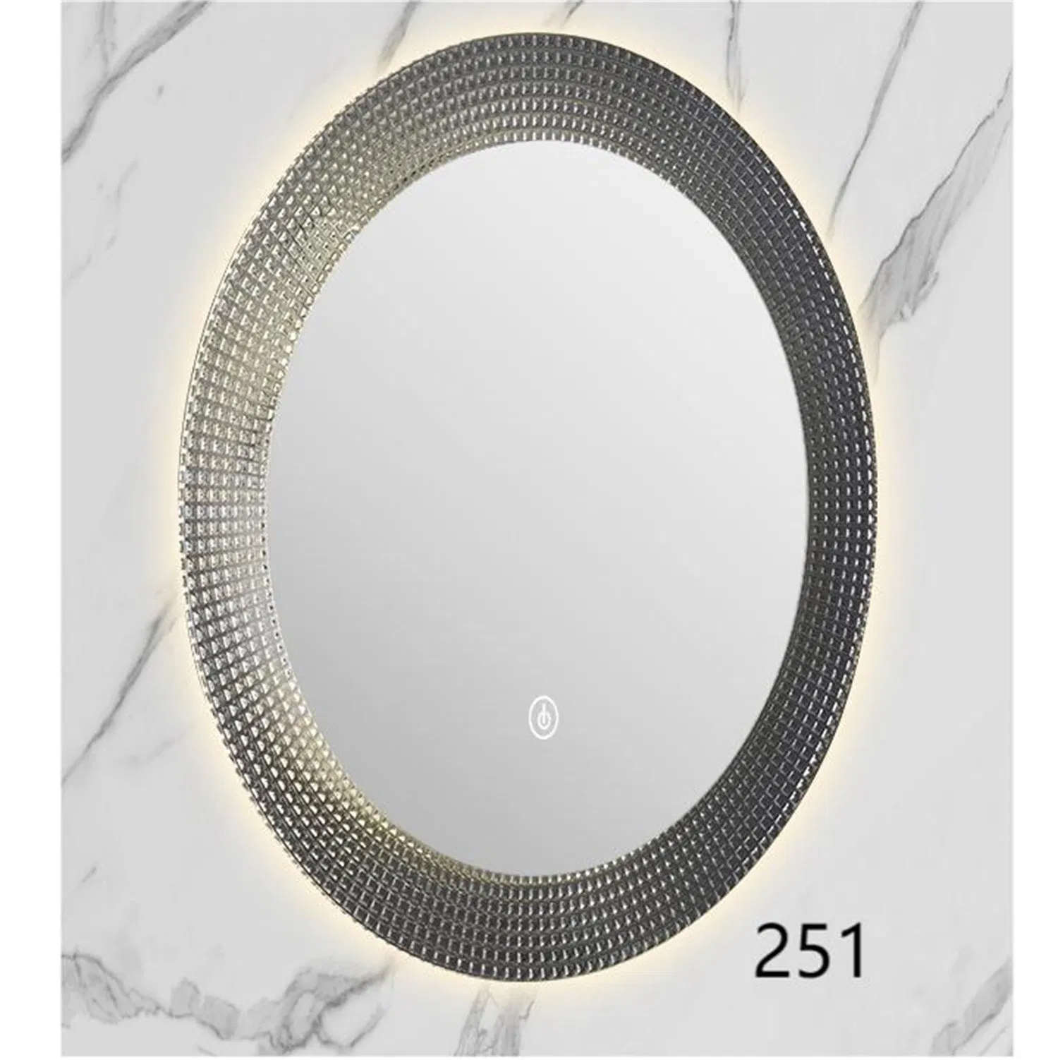 Modern Style Wholesale Decorative LED Mirror with Acrylic Frame