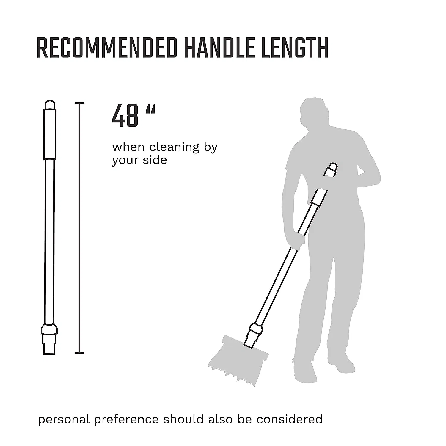 Long Handle Interchangeable Cleaning Products Multi-Surface Angle Broom