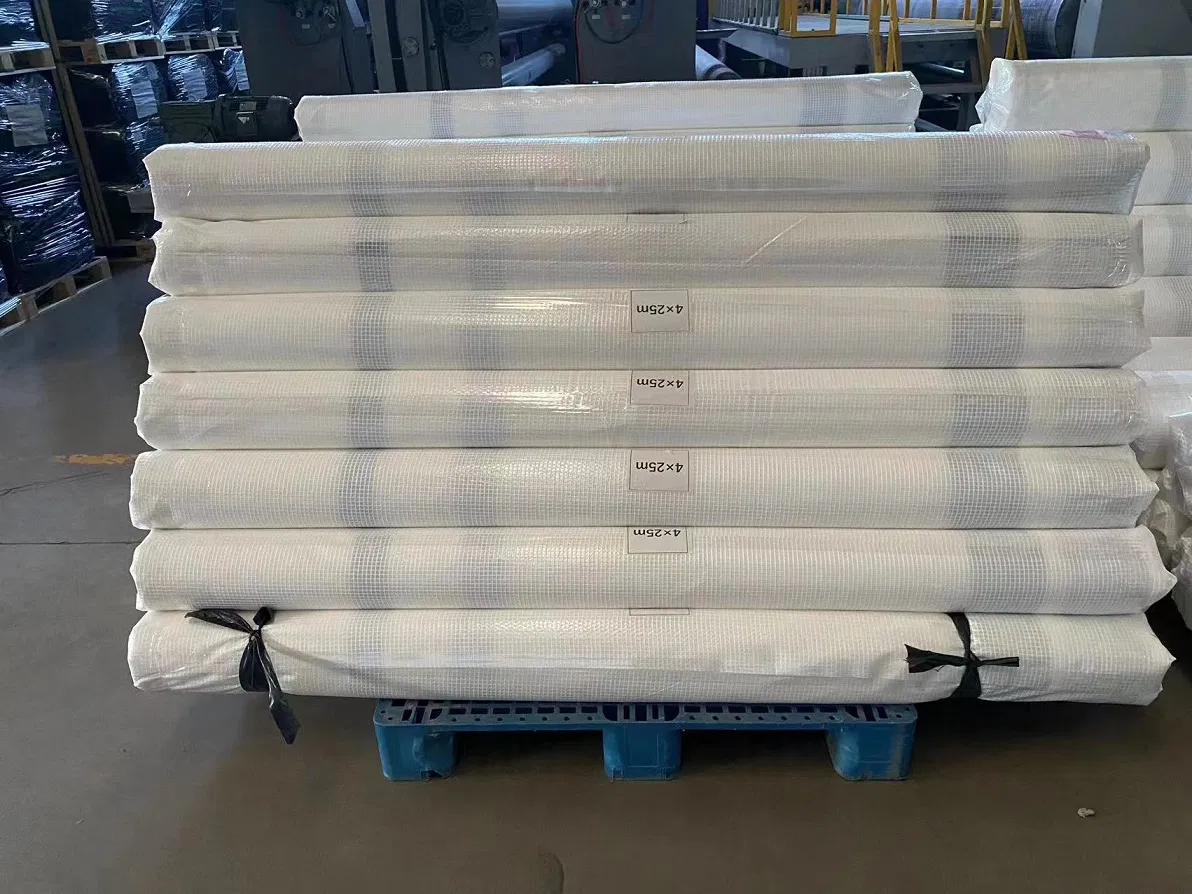 High Quality Factory Clear/White Scaffolding Plastic Covers Poly Sheeting Leno Tarpaulin