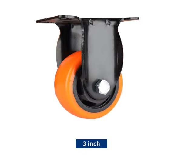Limited Time Promotion! Orange PVC Silent Swivel Casters - 4/5/6/8 Inch Industrial Trolley Wheels