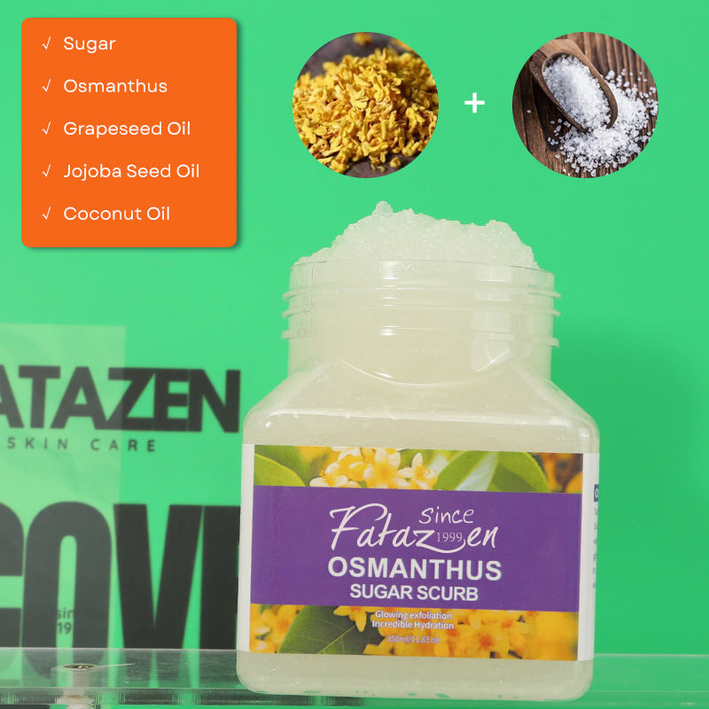 High Quality Fatazen Skin Brightening Scrub Cream Deep Cleansing Dead Skin Remove Face Exfoliating OEM Body Scrub Wholesale