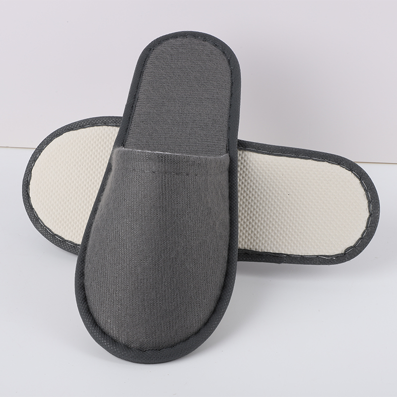 Custom Logo Personalized Indoor Home Hospitality Beauty Salon Hotel Plush Disposable Slippers