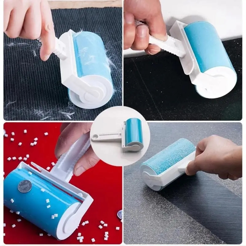Hair Clean Brush Washable Silicone Dust Lint Wiper Remover