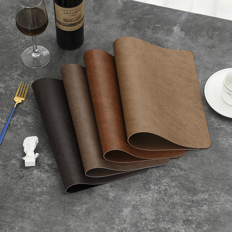Nordic Style Leather Dining Placemats Faux Leather Placemats Dining Place Mat