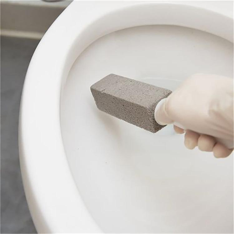 Handheld Non Toxic Reusable Foam Glass Household Toilet Bowl Ring Cleaner Pumice