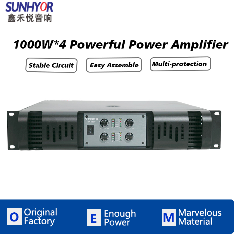 Wholesale OEM High 1u 2u 3u Class H 4 Channels 2 Channel Professional Audio Sound Equipment Power Amplifier for PRO Audio Sound System Subwoofer Speaker