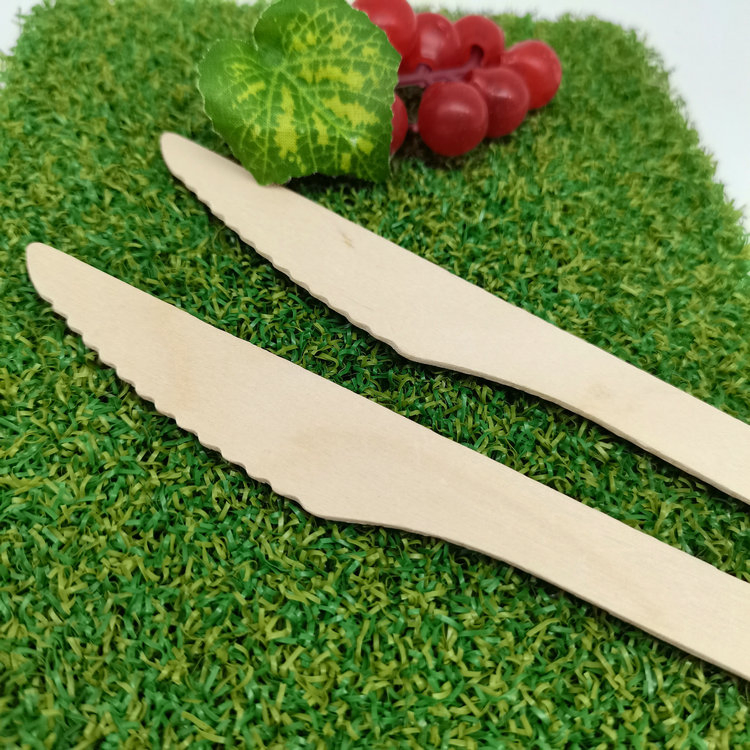 Eco Friendly Disposable Birch Wooden 100% Compostable Kitchen Forks Spoons Knives Cutlery
