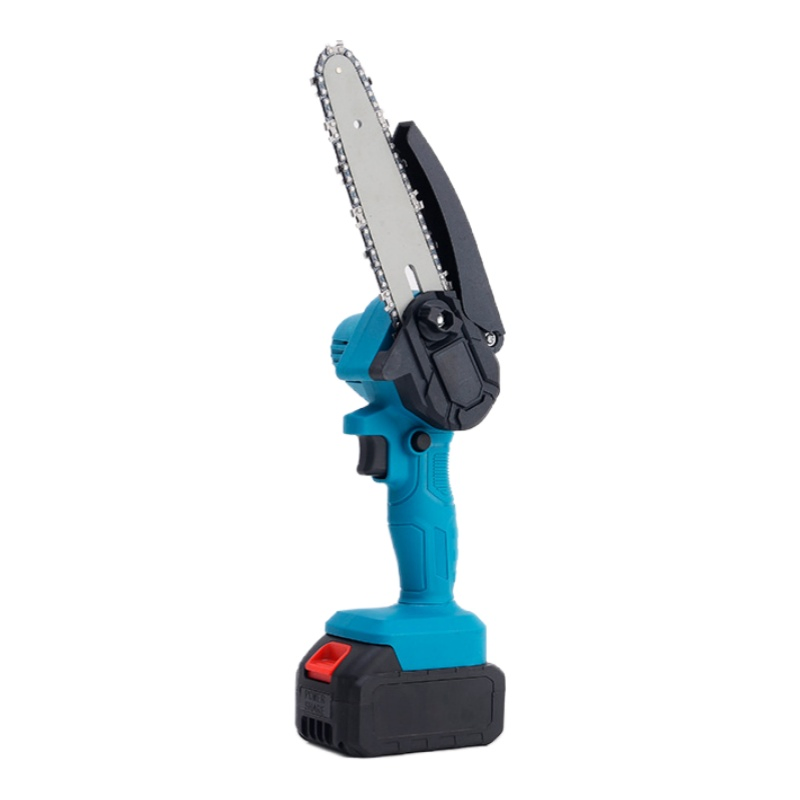 Mini Chainsaw 6-Inch with 2 Battery Cordless Power Chain Saws with Security Lock Handheld Small Chainsaw