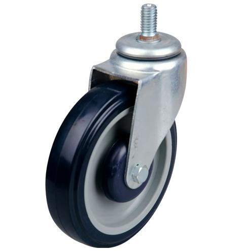 Good Quality 125mm Shopping Cart Castor Supermarket Trolley Polyurethane Wheel