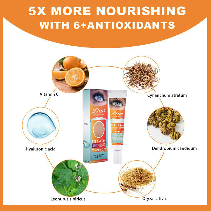Premium Vitamin C Eye Cream for Dark Circles and Wrinkles