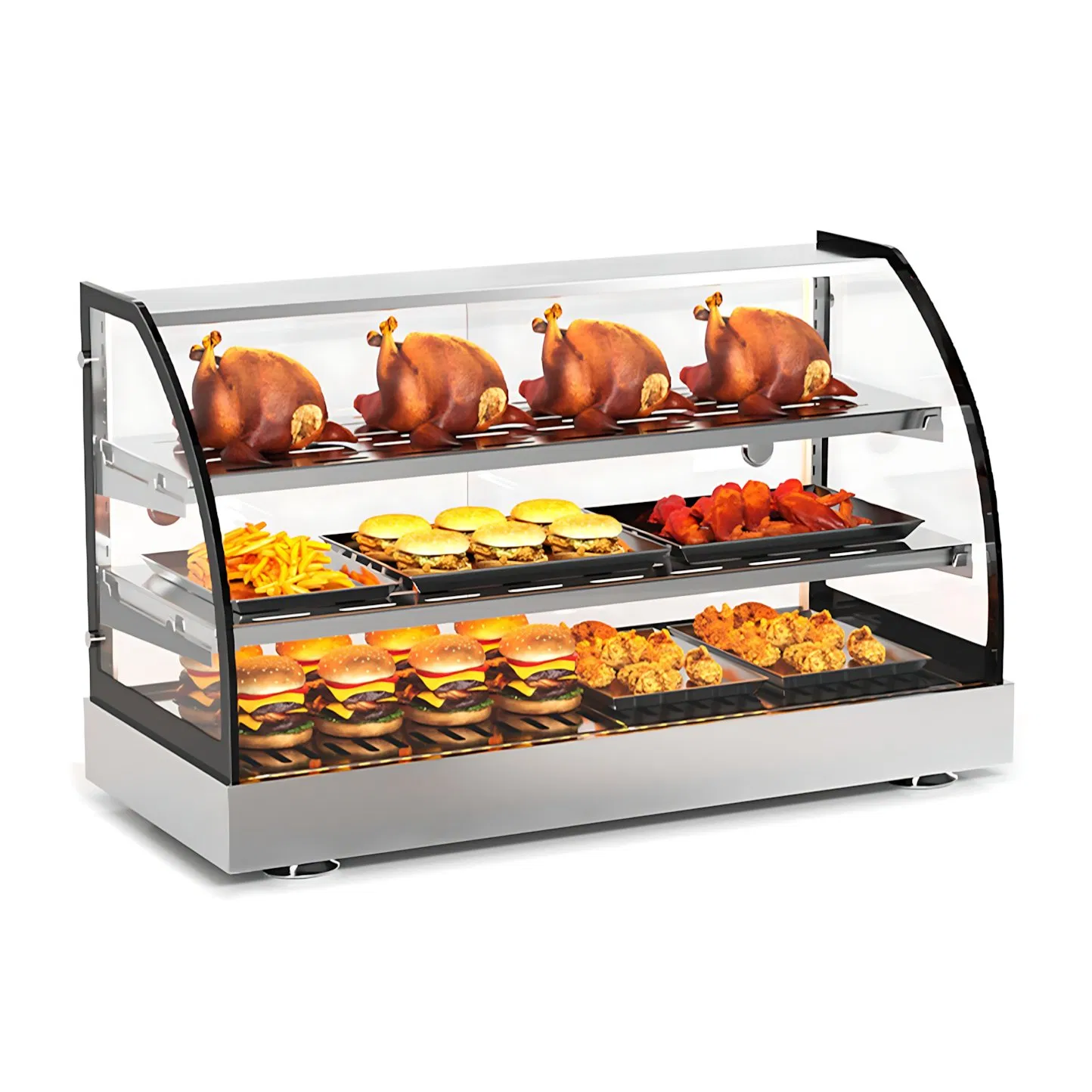 High Capacity Heat Preservation Cabinet with Multiple Shelves for Large Restaurants