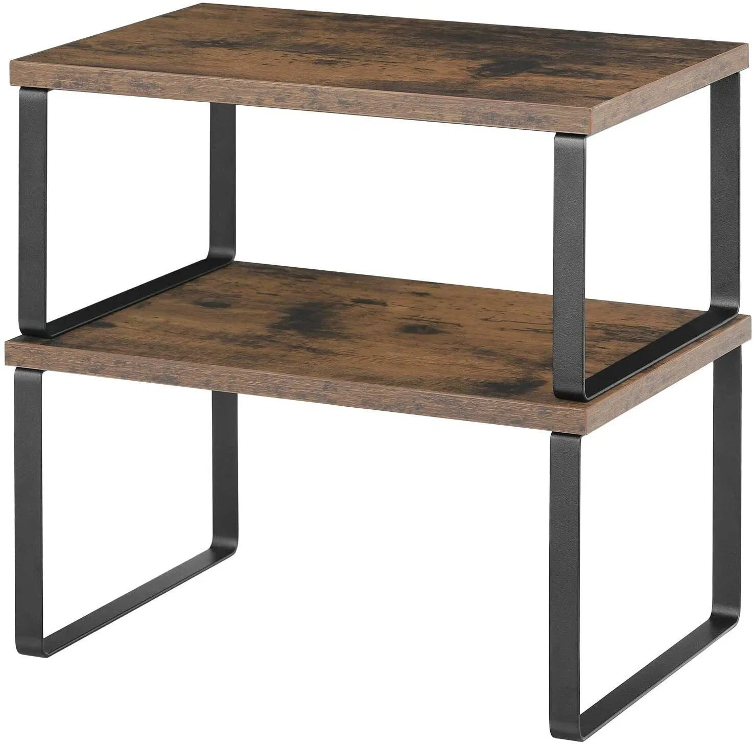 Shelf Organizer Expandable Wood Rack 2 Pack