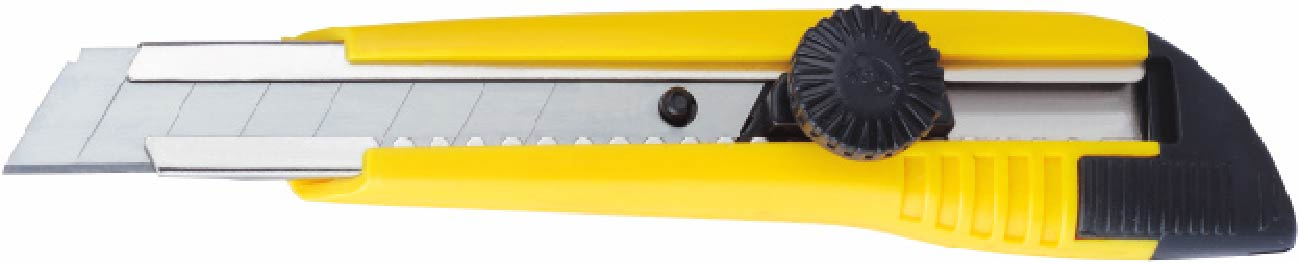 TPR Handle Utility, Knife, Cutter 18X100mm Spare Blade, 3PCS