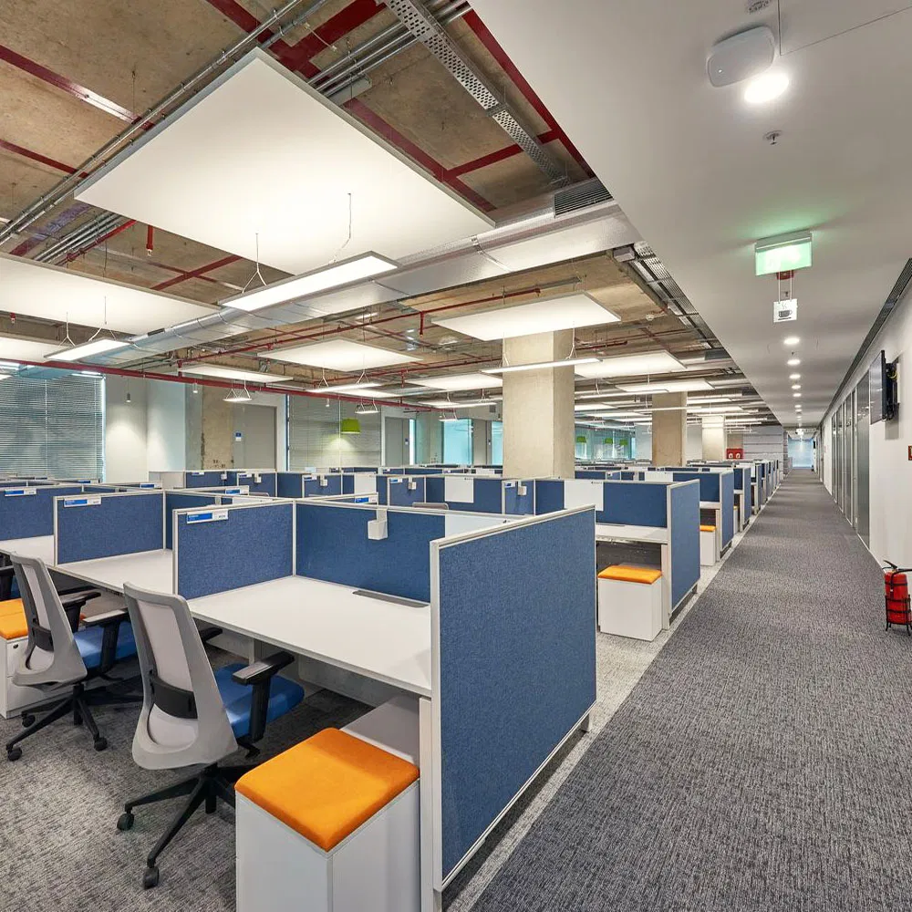 Customized Fiber Glass Acoustic Panel Wall Ceiling Sound Absorption Interior Decoration