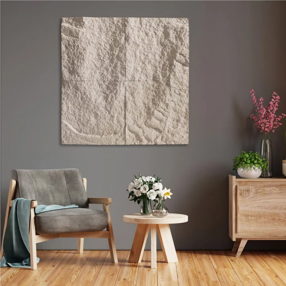 Faux PU Waterproof Cladding Stone Veneer with Beautiful Design PU Stone Wall Panel