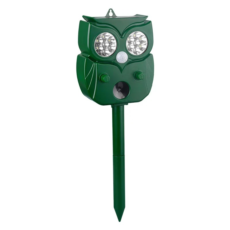Ultrasonic Animal Repeller Outdoor Flameguard Solar Deterrent Flashing Lights Cat Repeller Motion Activated Bird Repeller