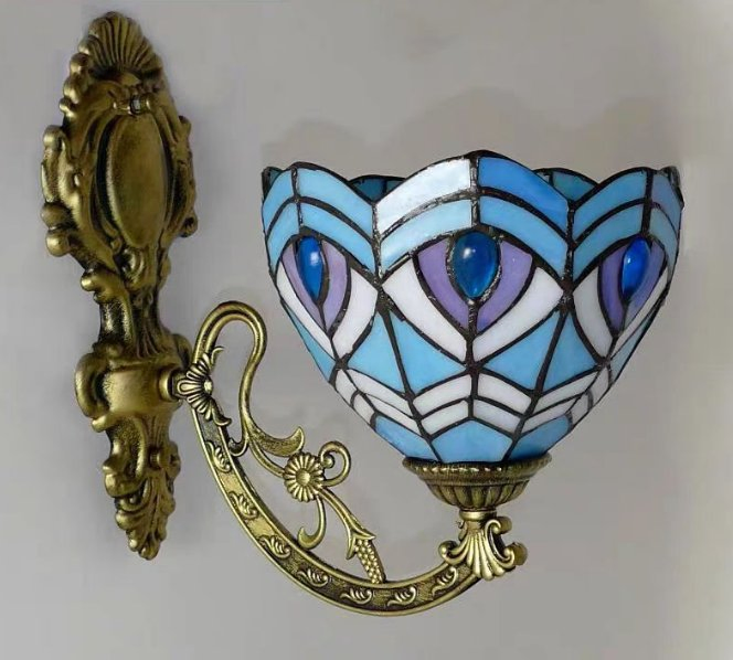Tiffany Style Wall Lamp Mounted Sconce Fixture Lighting Hanging Bedroom Home Decoration