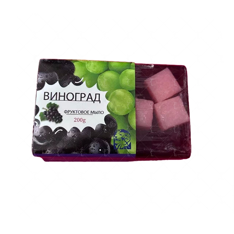 Factory Supply Grape Smell Soap Used for Body, Hand, Face