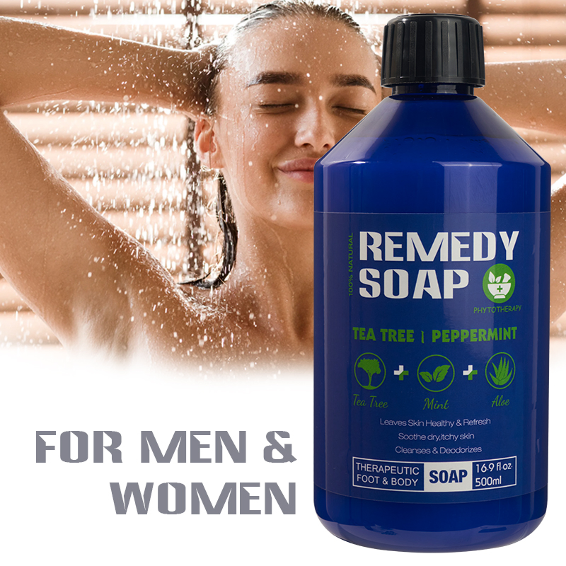 Mint Tea Tree Shower Gel Soothes Itchy Skin