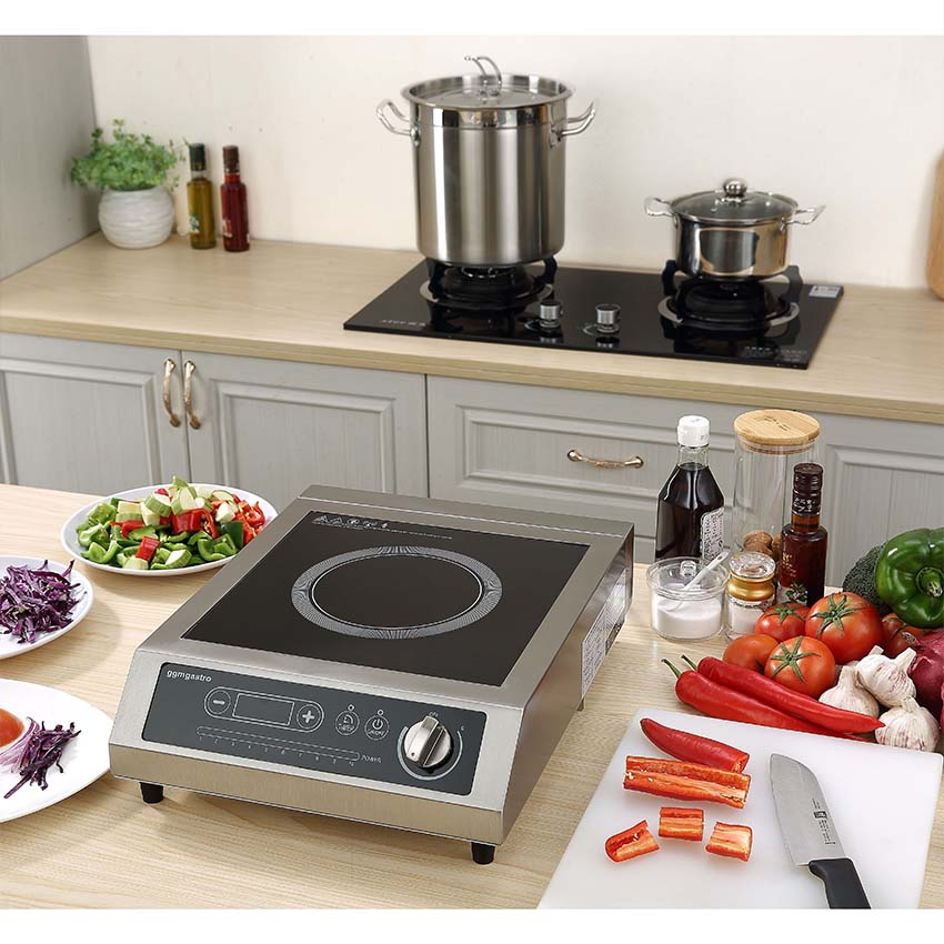 Electric Commercial Kitchen Equipment Stainless Steel Housing Induction Cooker