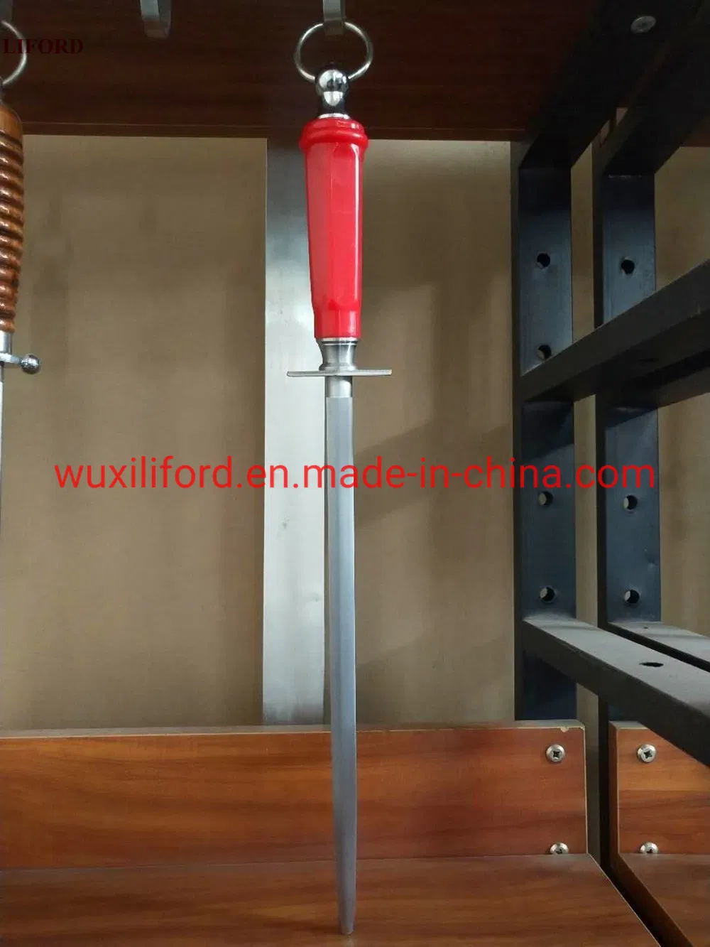 Factory Price Kitchen Tools High Carbon Steel Knife Sharpening Rod 8 Inch Kitchen Knife Sharpener Diamond Knife Sharpener Blade Sharpening Rod