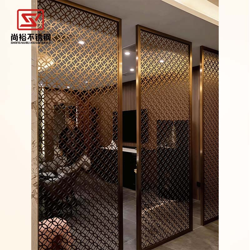 Wall Partition Design Modern Stainless Steel Screen Room Partition