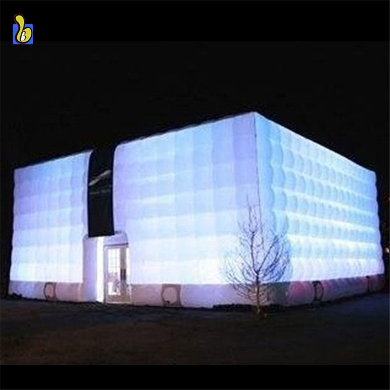 Outdoor White LED Lighting Inflatable Bubble Cube Marquee Tent K5077