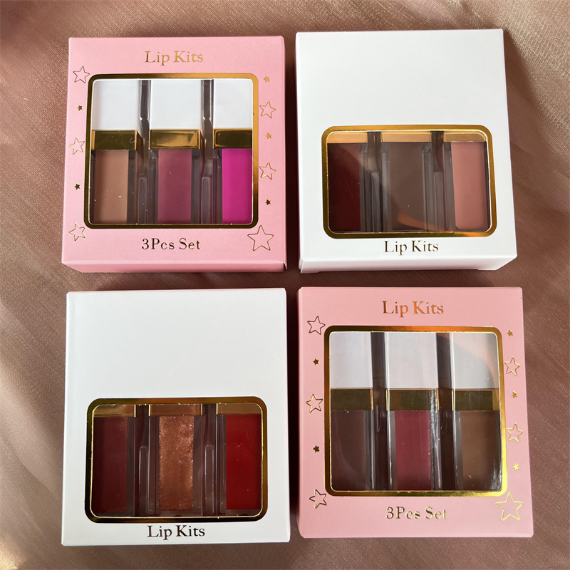 Private Label 3PCS Lipstick Set Matte Liquid Lipstick Waterproof Lipstick