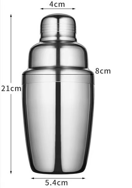 Стальной коктейльный шейкер с ручной мешалкой