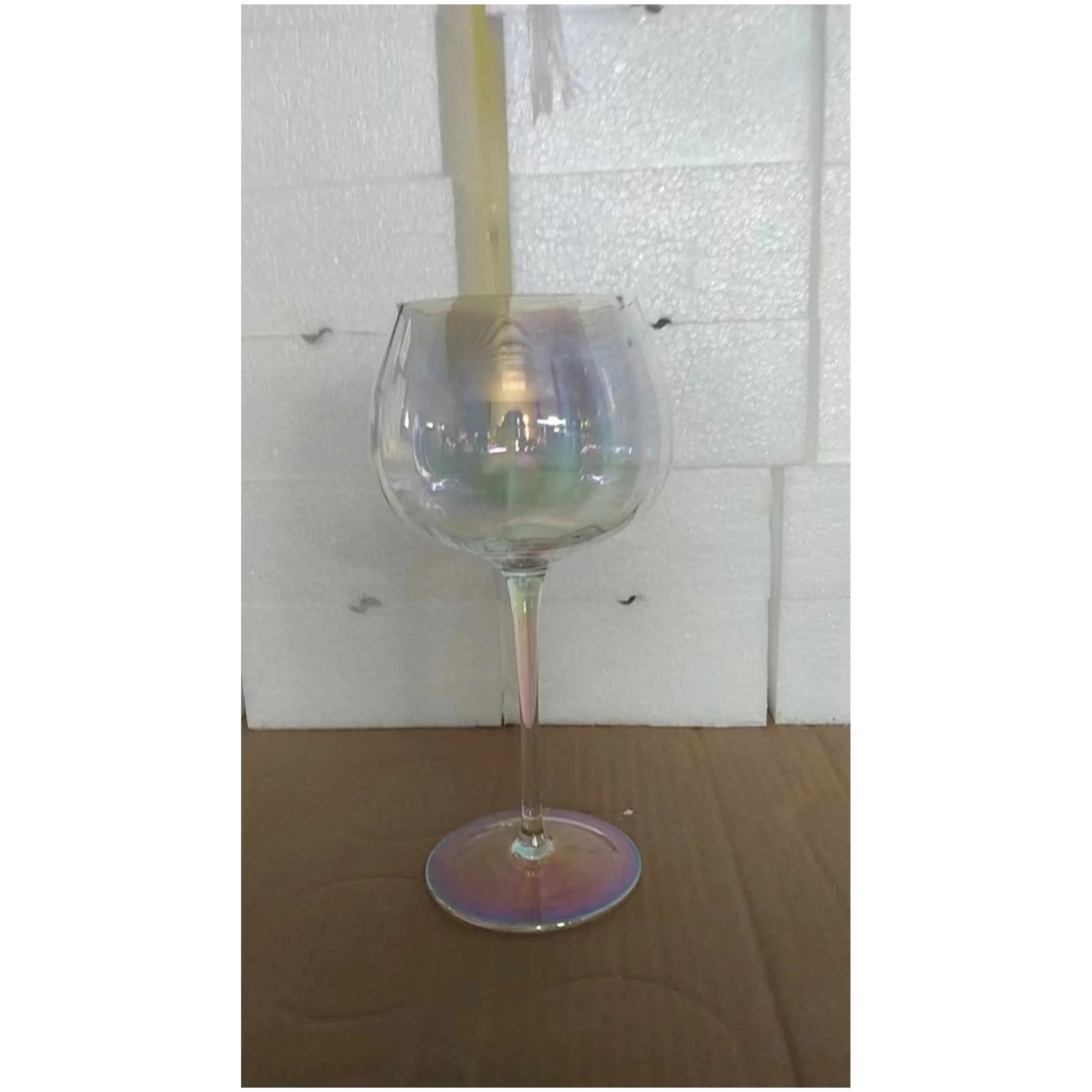 Paibee Rainbow Color Glassware Champagne Red Wine Glass