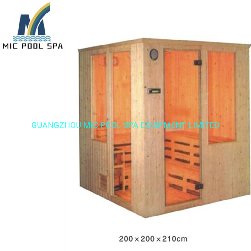 Wholesale Wood Whole Set Steam Sauna Room Traditional 2-5 People Dry Sauna Room Indoor