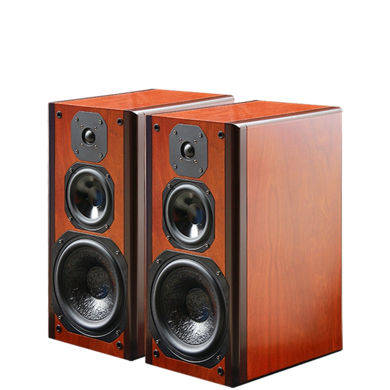 8-Inch Passive Bookshelf Speakers 3 Way Home Theate Stereo Desktop Stereo