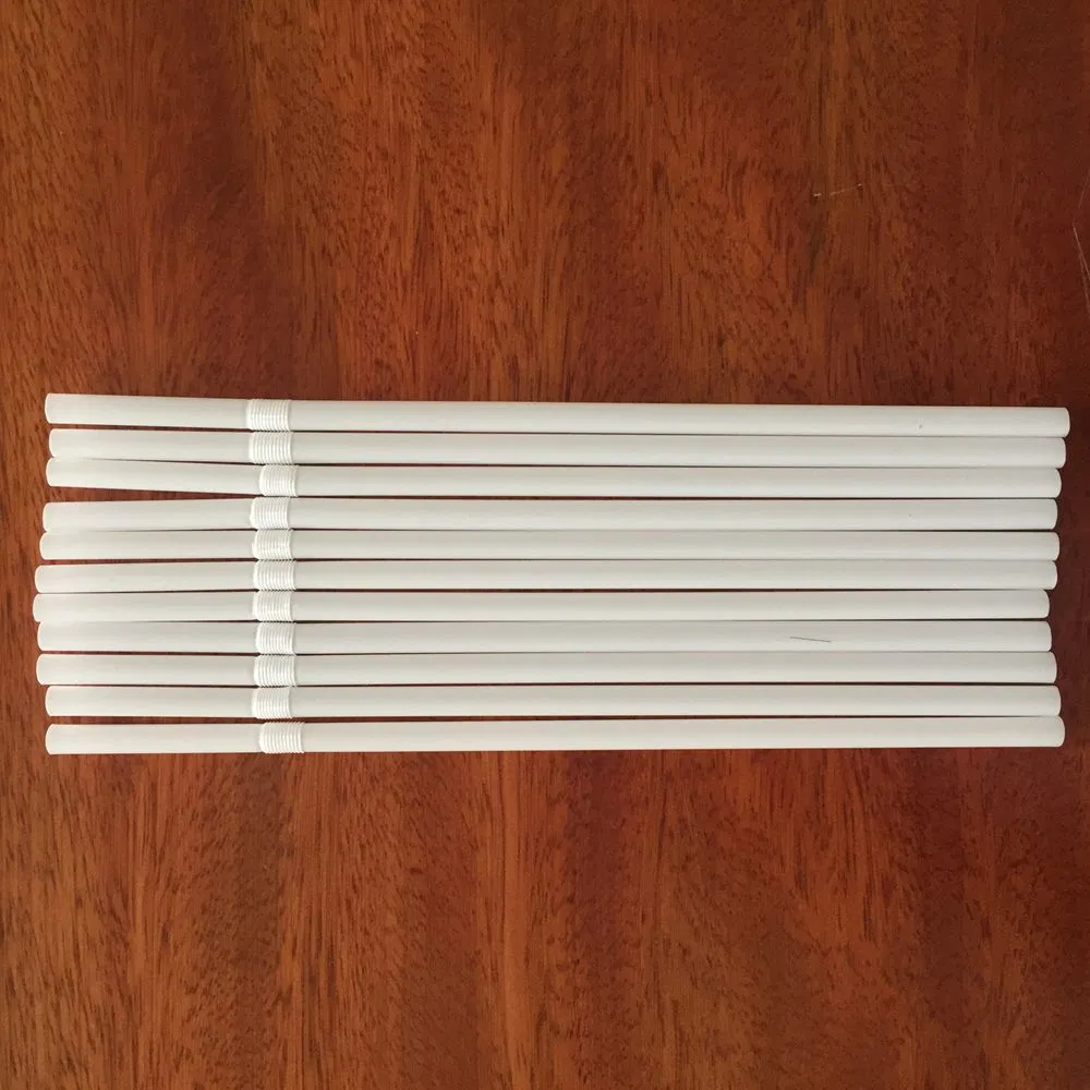 Recyclable Plastic Flexible Straws with Bulk Package for Tea, Cocktail, Juice and Other Drinks