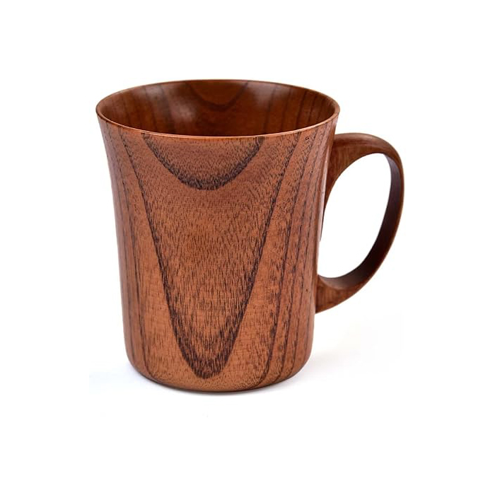 Handmade Wooden Mugs Unique Coffee Mug Gift Small Vintage Wood Tea Cup Rustic Wooden Beer Stein Mug Outdoor Camping Cool Drinking Viking Cup Unusual Fancy