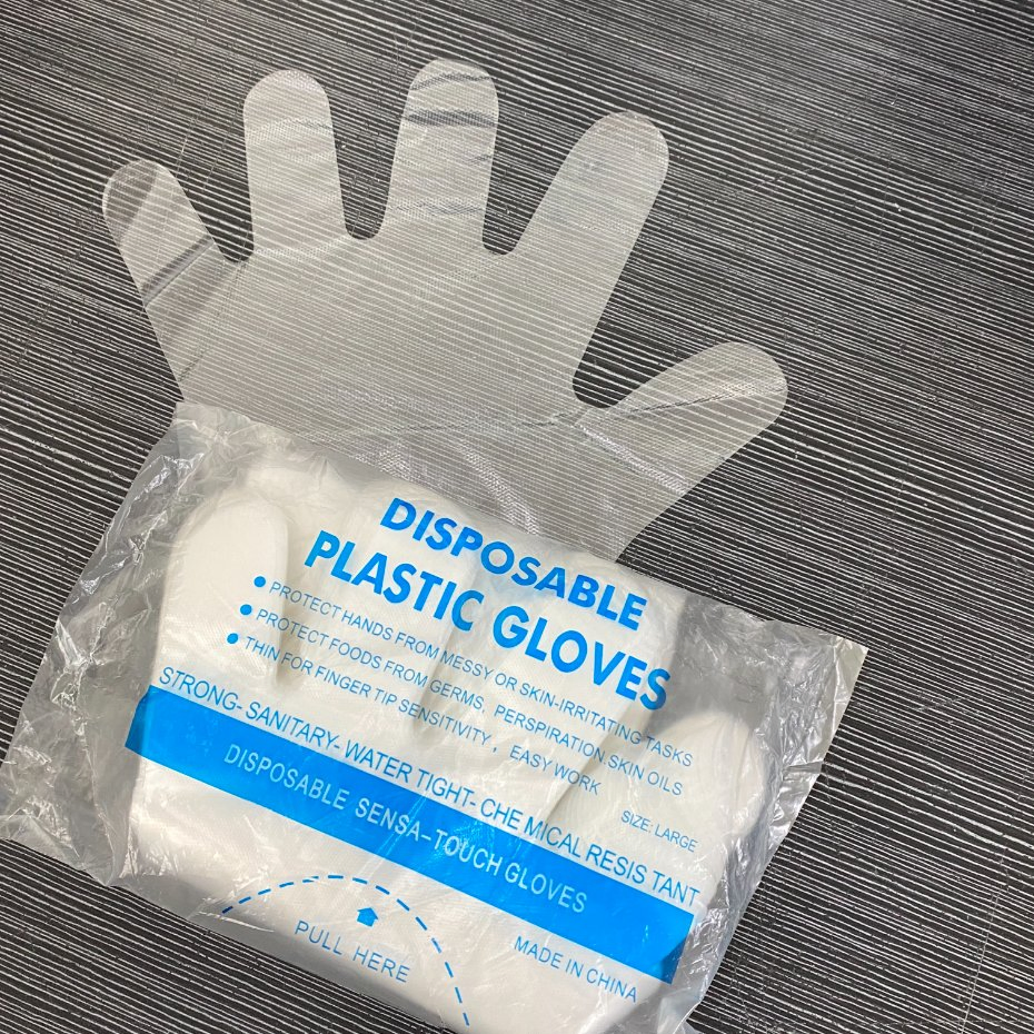 Plastic/Poly/CPE/HDPE/LDPE/PVC/Vinyl/Exam/Stretchable TPE Elastic/Clear/Examination Disposable PE Glove for Food Processing Industry Service