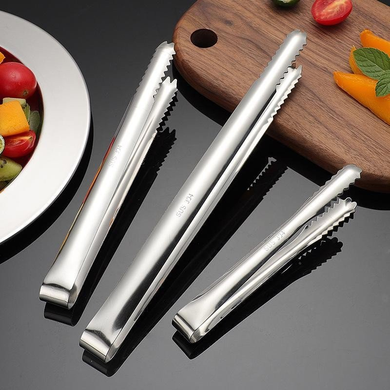 304 Stainless Steel Non-Slip Ice Cube and Snack Clips for Kitchen Tongs
