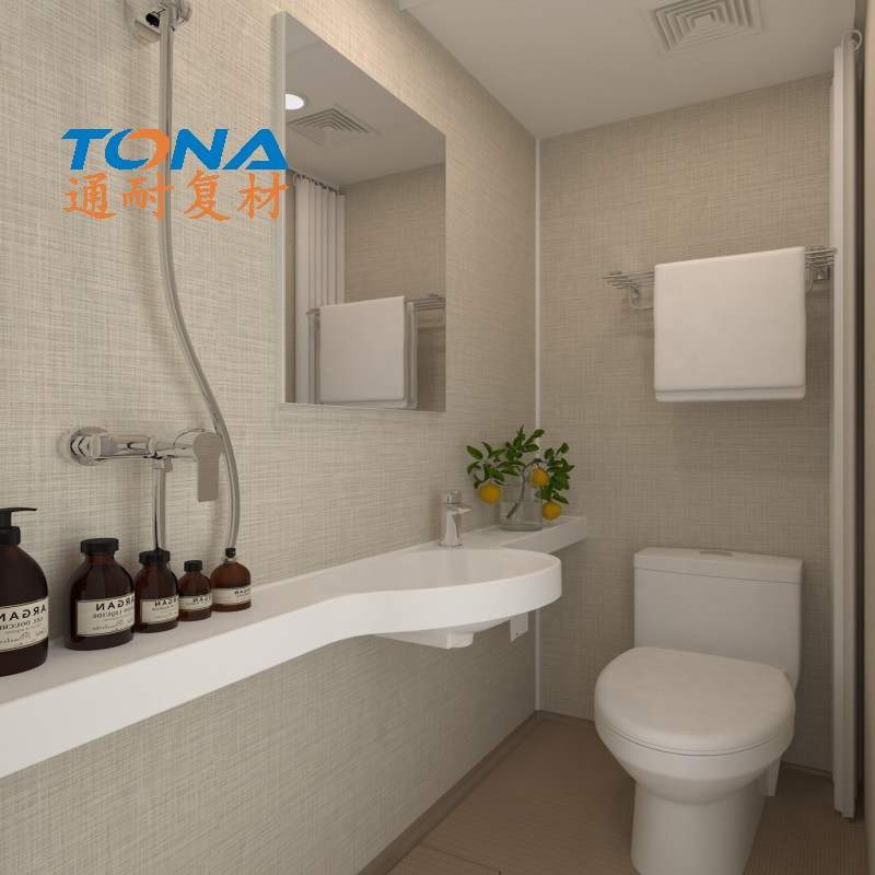 SMC Complete Bathroom - Quick Installation for Affordable Housing, Completion in 72 Hours