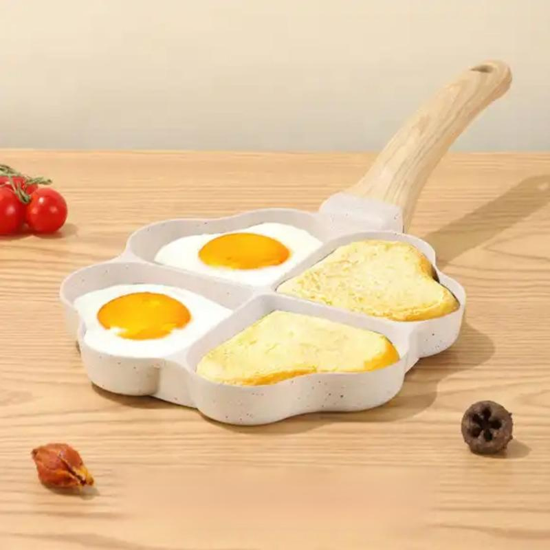 New 4 Holes Egg Ham Breakfast Maker Thickened Non-Stick Egg Pancake Frying Pan