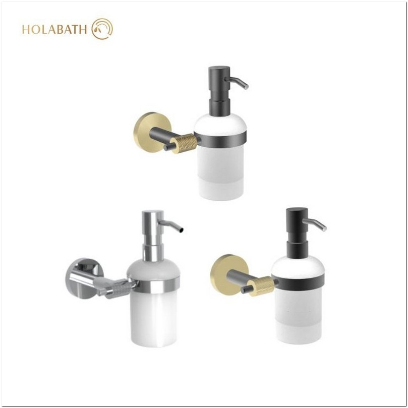 Stainless Steel Soap Dispenser and Holder Set Leak-Proof Liquid Soap Container System